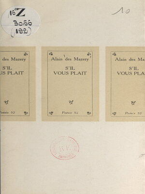 cover image of S'il vous plaît